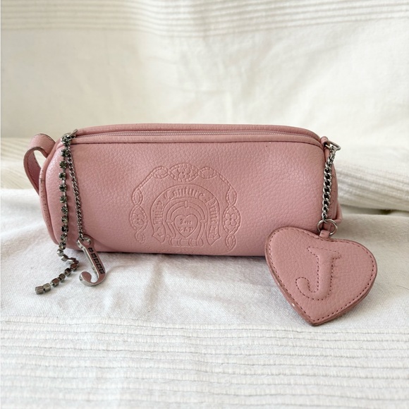 Rare Juicy Couture Vintage Y2K Mini Barrel Bag in Baby Pink - Picture 2 of 9